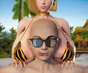Krillinresort Relaxing with THICC wife Dragon Ball Z
