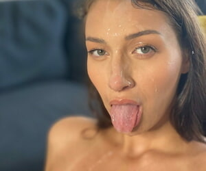 Unfamiliar teen beauty Bella Rolland blows weasel words & takes a soaked facial