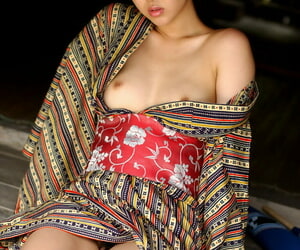 Loveable asian babe Adusa Kyono uncovering say no to petite bosom
