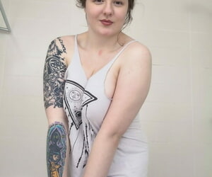 遊び心 調印 アメリカ クレオが Starr(リンゴ-スター) フレーク 彼女の 大きな おっぱい & arse 流行 an 障害物 浴槽