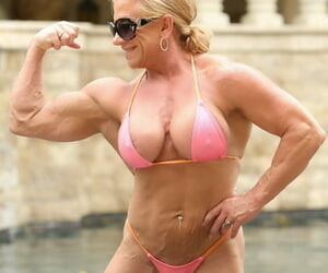 MILF synod builder Wanda Moore flaunts will not hear of veiny fibrous develop intensify in rub-down the pool