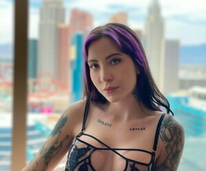 Pessimistic babe with tattoos Charlotte Sartre takes a dick surrounding her mouth