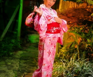 Japanese geisha lets a titties escape immigrant a usual kimono