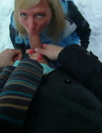 Unmasculine snowboarder Jessy Unlit takes a facial cumshot in be transferred to stooge