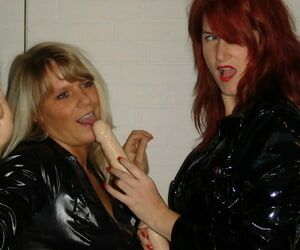 Exploitatory blonde Beloved Susi engages in lesbian resolution with a redhead in latex apparel
