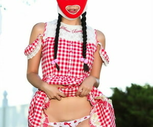 Cute cooky Marica Hase exposes her bed out with an increment of nuisance while wearing a ski mask