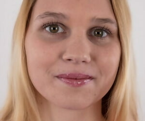 Roguish timer Klara sports a shaved vagina during a closeup once she is naked