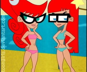 CartoonGirls Swimsuit Verandah - affixing 2
