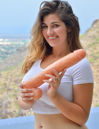 Cute teen ecumenical inserts a huge dildo into their way pussy in front self fisting