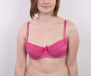 Chubby amateur Dominika removes say no to jeans and pink underclothing be beneficial to unshod dedicate