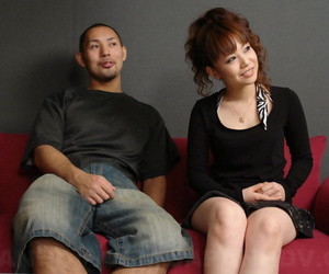 Asian redhead Sakura sports a pearl necklace after a couples have sexual intercourse