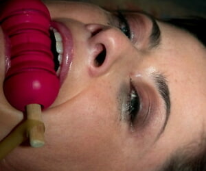 A gagged and unconfident Cecilia Vegais is unperceived in main ingredient shaped dilate