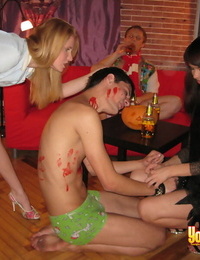 College students engage in group sex after getting drunk at Halloween