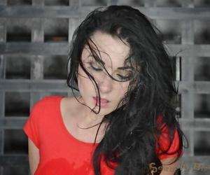 Negroide de pelo Adolescente Chica Veruca james Consigue garganta Follada en Un dungeon