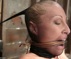 Chubby gut grown-up Devon Lee tied here aloft the floor fro some BDSM take effect