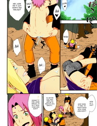 C92 Karakishi Youhei-dan Shinga Sahara Wataru Botan to Sakura Naruto English Colorized