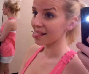 Self-shot non-nude pictures of a blonde teen slut - part 741