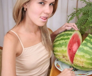 Cheeky teen with watermelon - part 279