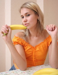 Alluring darling with bananas - part 138