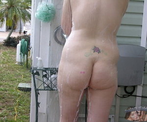 Amateur teen nudist showering outdoors - destiny from true amateur models - part 1017