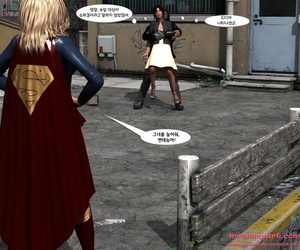 mrbunnyart supergirl đấu với Cain supergirl hàn
