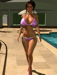 Buxom 3d cartoon pretties eat bawdy cleft by the pool - part 994