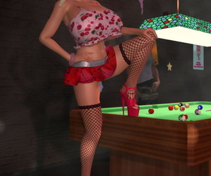 Hot 3d fair-haired in the matter of mammoth heart of hearts spreads above billiards - part 934