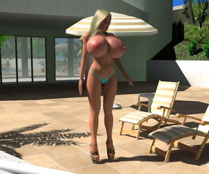 Pornostar D sexy busty blonde Mit Respekt zu Bikini Sonnenbaden unbrauchbar - Teil 1150
