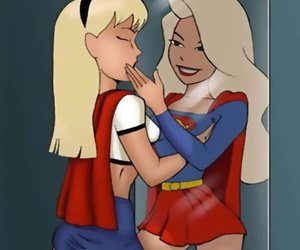 Superman with an increment of supergirl hardcore cartoon sex - affixing 1511