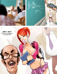 Brutal adulto comics Bikini Rubia MILF junto Con pelirroja la escuela puta BJ Parte 101