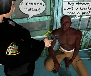 Polizistin interracial Orgie - Teil 584