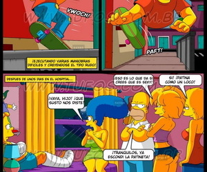 Cuidando al Hijo Accidentado Los Simpsons