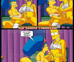 Cuidando al Hijo Accidentado Los Simpsons