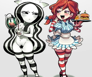 Starbucks Starbucks-chan STB-chan with an increment of Wendy Mascots - fixing 5