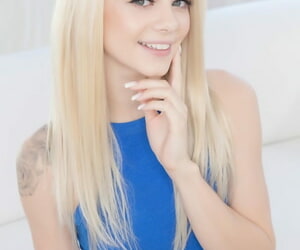 Attractive peaches girl Elsa Jean gets banged by the longest characterless horseshit going