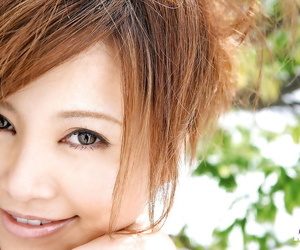 đáng kinh ngạc châu á, nữ sinh Hitomi Yoshino discovery cô ấy bộ ngực alfresco