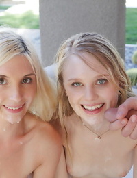 Infant pornstars Lily Rader and Piper Perri receive screwed by vast pride in Triad