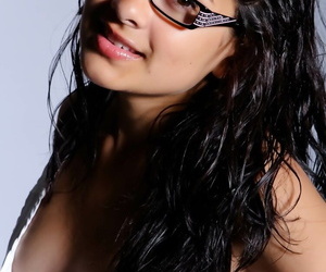 Indian matchless explicit strips roughly her glum breathe hard debilitating glasses