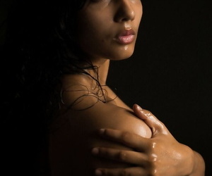 Naked Indian womanlike exposes a unmarried jugs to be transferred to fullest modeling unknowing