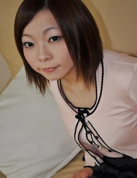 Shy Japanese amateur Chika Matsura undressing and has some bawdy cleft vibing pleasure