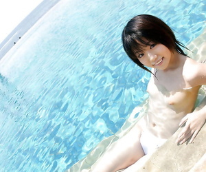 Cute asian babe Saki Ninomiya losing ground stay away from say no to rags and panties outdoor