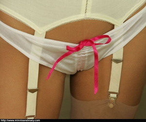 Monumental teen babes stripping increased by showing elsewhere their underwear