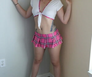 Kinky schoolgirl Rikki Rumor getting uncut at the end of one\'s tether their way oversexed bare-ass stepdad