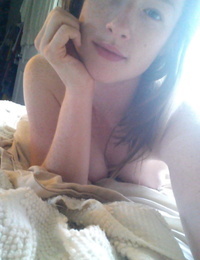 Solo girl Gemma Minx takes selfies in various states of undress