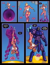 The Pit- Power Girl vs Darkseid Superman