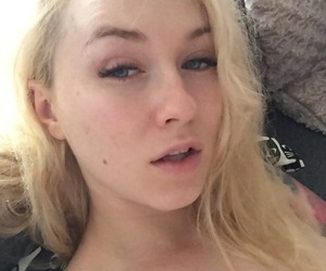 Spectacular flaxen-haired floozy Misha Cross takes a selfie fully would rather and stark naked
