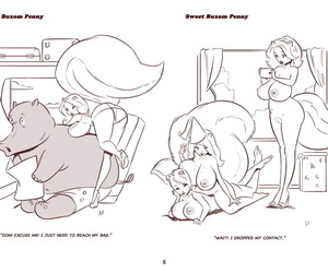 ZaftigBunnyPress Sweet Buxom Penny Cartoons