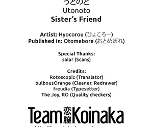 Hyocorou utonoto sœurs ami otomebore anglais La Perfection koinaka