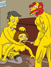 The Simpsons- Edna Krabappel Fucked Hard- Willie and Skinner