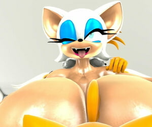 BlueApple Wild Bats + Wild Foxes Sonic Slay rub elbows with Hedgehog - ornament 2